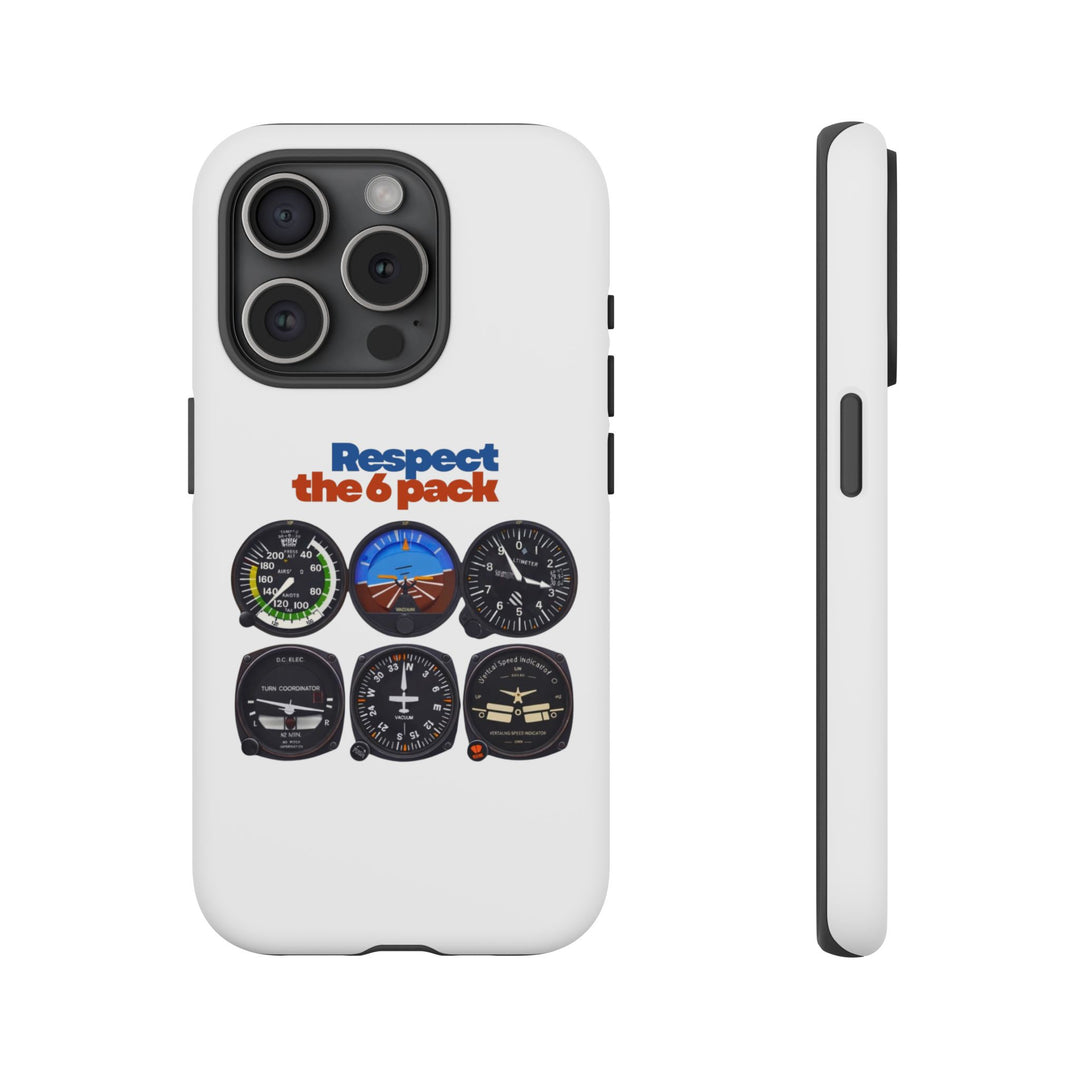 Respect Aviation Phone Case — Pilot Instrument Panel Design