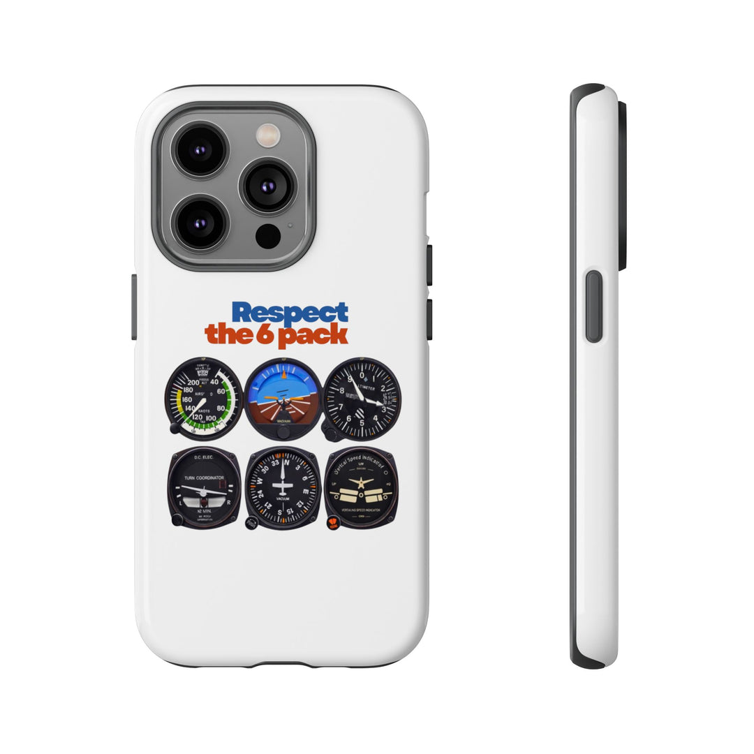 Respect Aviation Phone Case — Pilot Instrument Panel Design