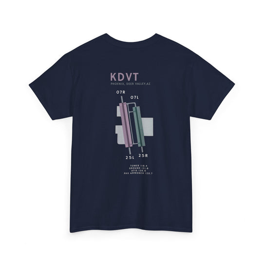 Deer Valley Airport Aviation Graphic T-Shirt – KDVT Airfield Diagram