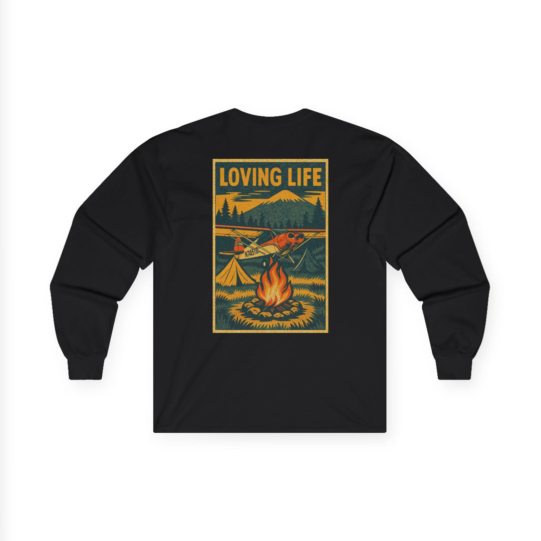Loving Life Camping Aviation Long Sleeve T-Shirt