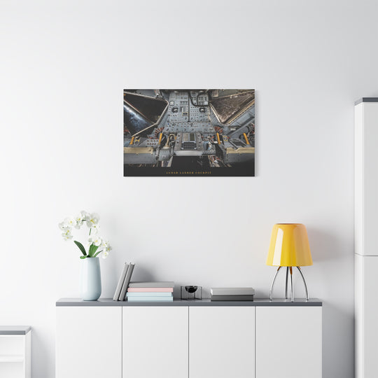 Lunar Lander Cockpit– Aviation Canvas Wall Art | Pilot & Airport Artwork
