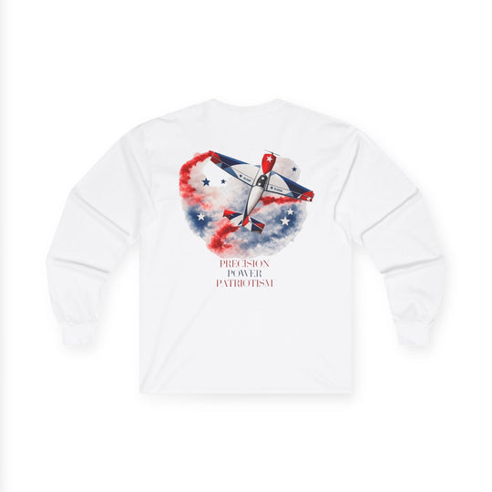 Patriotic Airshow Aviation Long Sleeve T-Shirt – Precision Power Patriotism