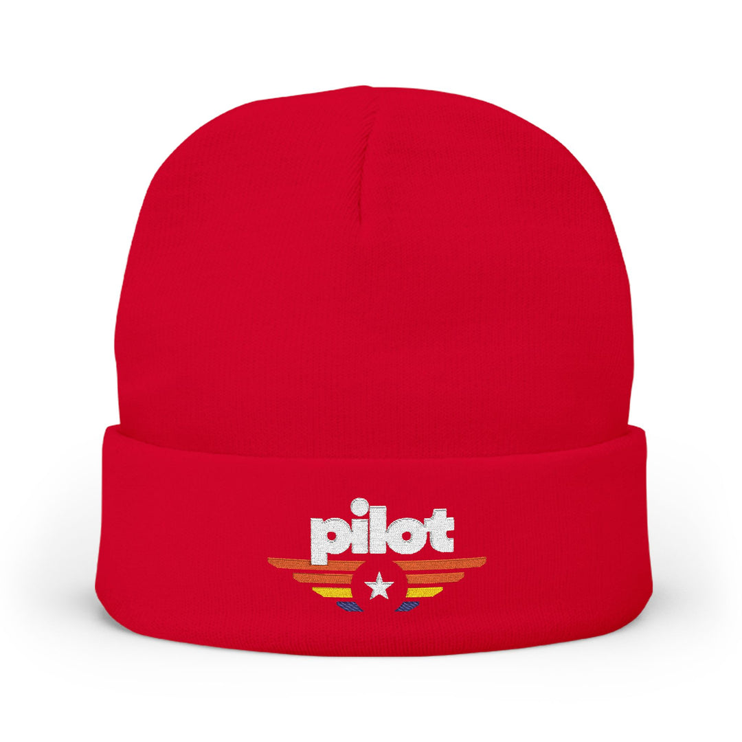 Pilot Embroidered Pilot Beanie - Vintage Wings Aviation Hat