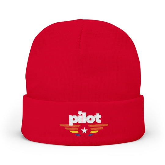 Pilot Embroidered Pilot Beanie - Vintage Wings Aviation Hat