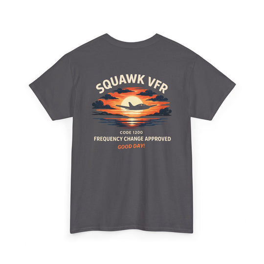 Squawk VFR Aviation Graphic T-Shirt – Code 1200