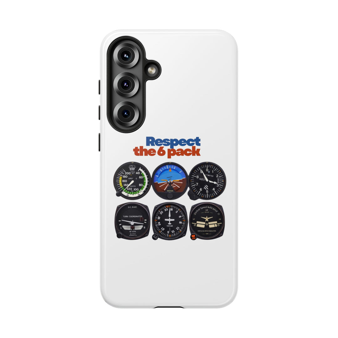Respect Aviation Phone Case — Pilot Instrument Panel Design