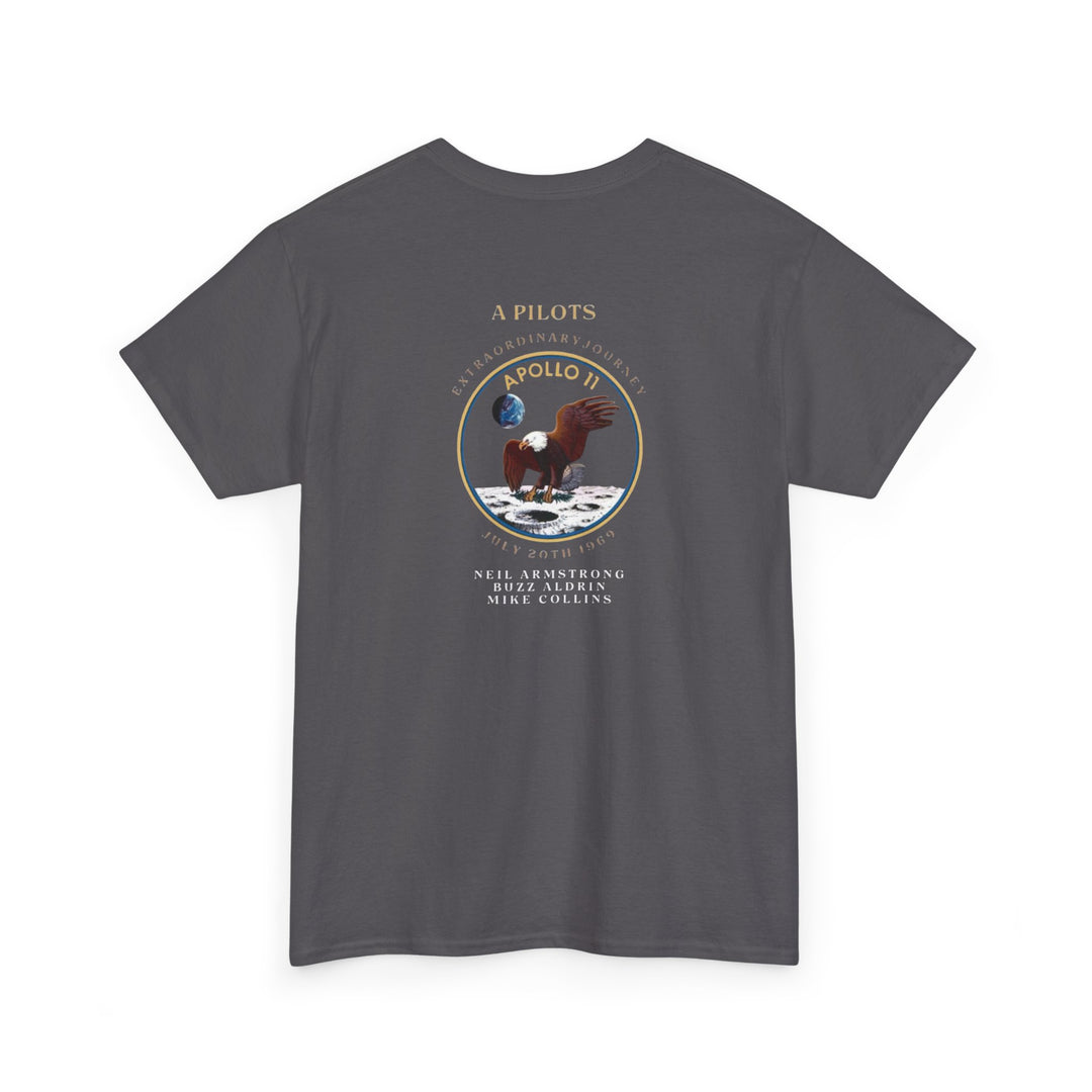 Apollo 11 Moon Mission Aviation Graphic T-Shirt – July 20, 1969