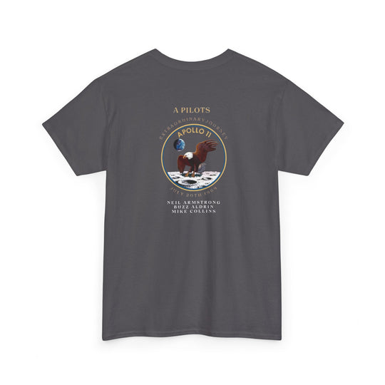 Apollo 11 Moon Mission Aviation Graphic T-Shirt – July 20, 1969
