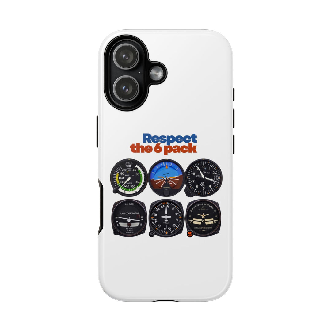Respect Aviation Phone Case — Pilot Instrument Panel Design