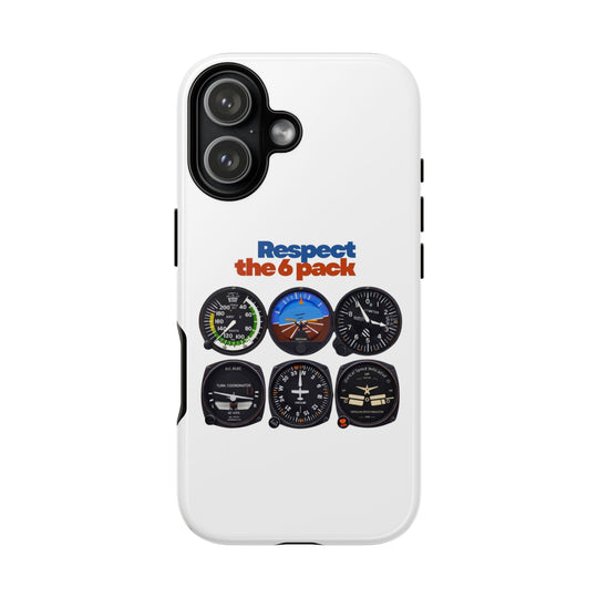 Respect Aviation Phone Case — Pilot Instrument Panel Design
