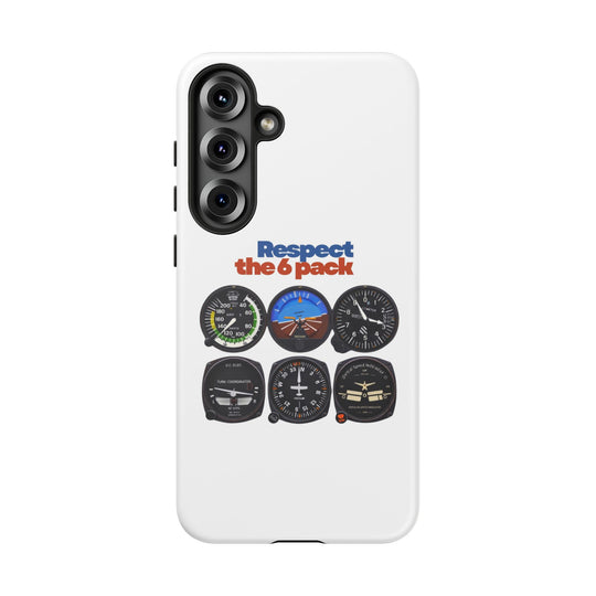 Respect Aviation Phone Case — Pilot Instrument Panel Design