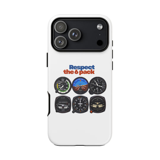 Respect Aviation Phone Case — Pilot Instrument Panel Design