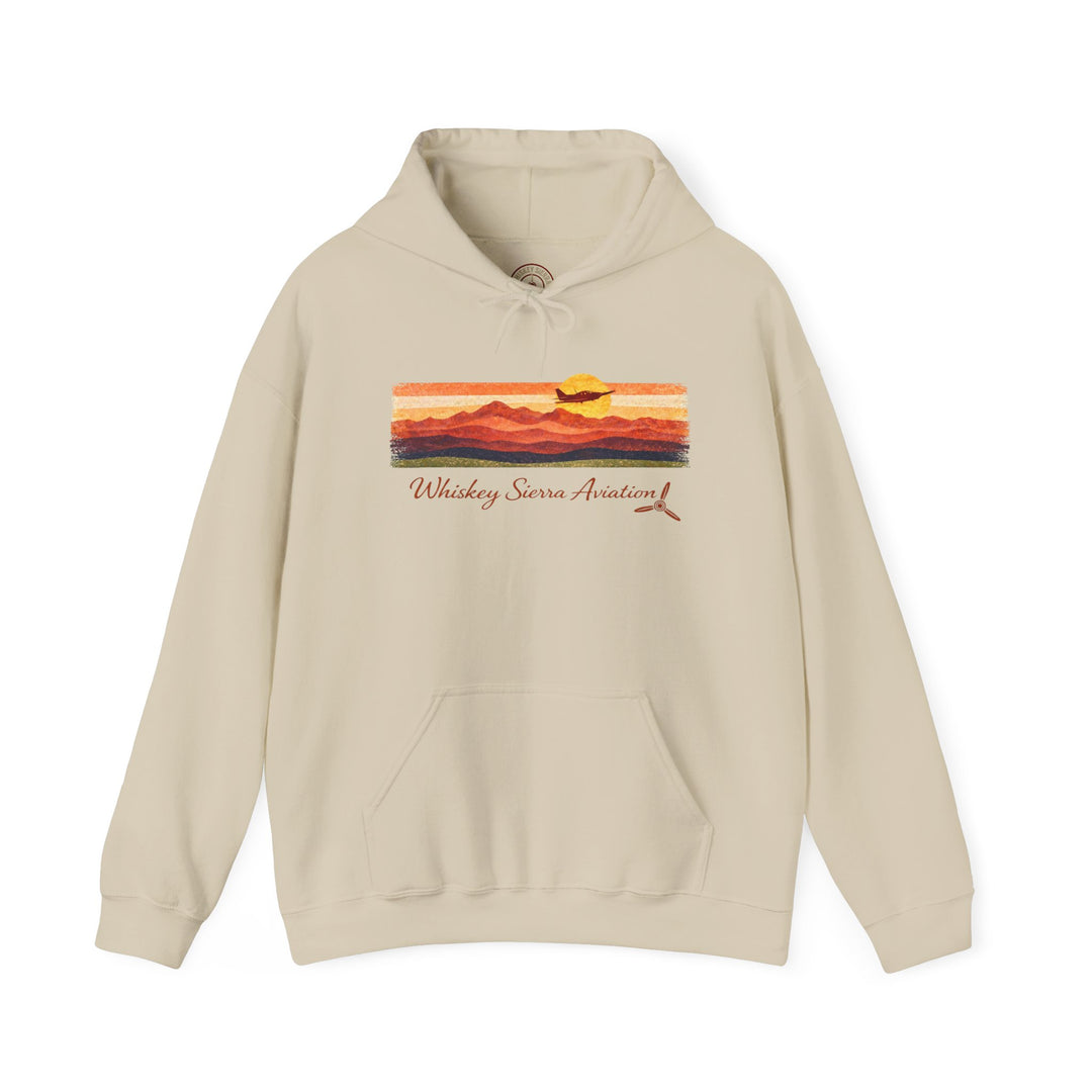 Whiskey Sierra Retro Sunset- Hoodie
