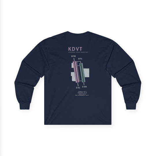 Deer Valley Airport Aviation Long Sleeve T-Shirt – KDVT Airfield Diagram