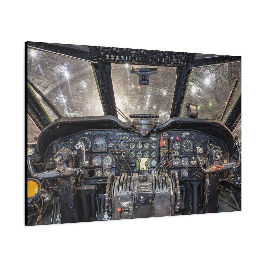 Douglas C-124 Globemaster II – Vintage Aircraft Instrument Panel Wall Art