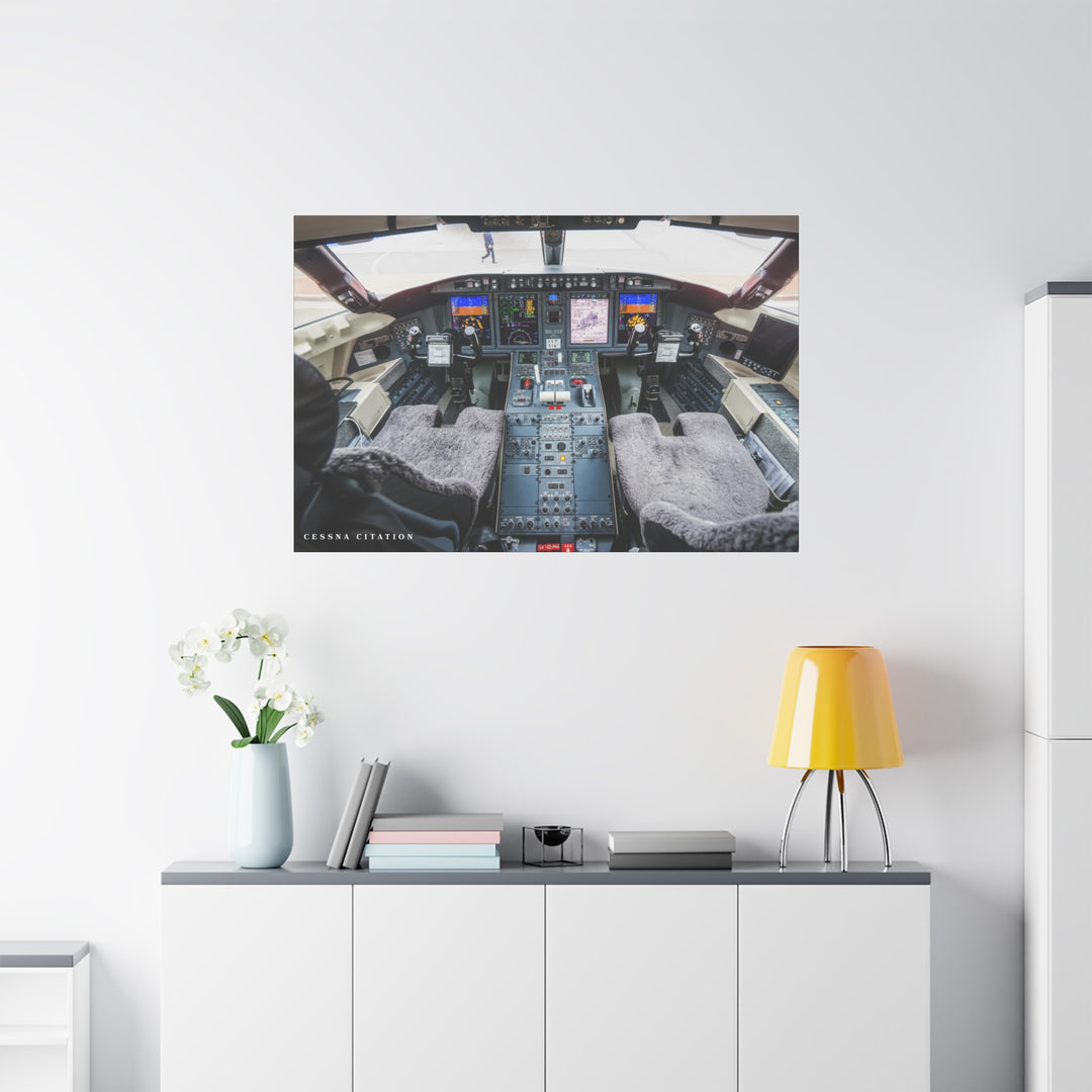 Cessna Citation Cockpit – Aviation Canvas Wall Art | Pilot & Airport Artwork