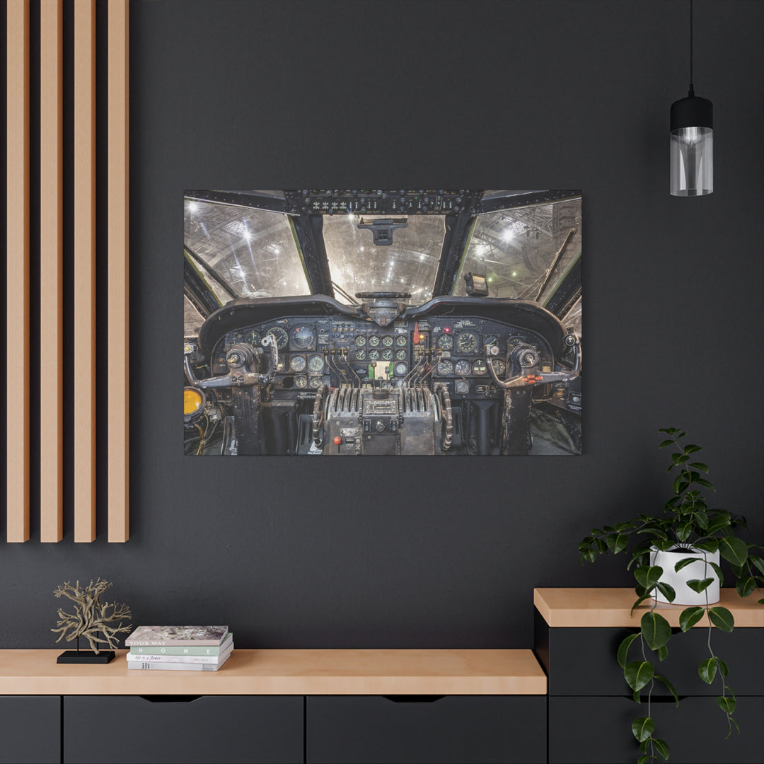 Douglas C-124 Globemaster II – Vintage Aircraft Instrument Panel Wall Art