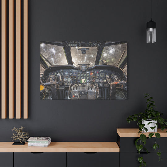 Douglas C-124 Globemaster II – Vintage Aircraft Instrument Panel Wall Art