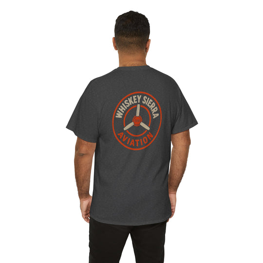 Orange Aviation Logo T-Shirt — Whiskey Sierra Aviation Crew Tee