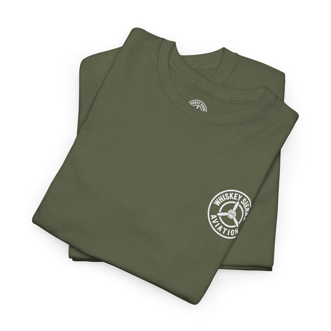 3 Green Down & Locked Aviation Graphic T-Shirt – Pilot Gear Indicator