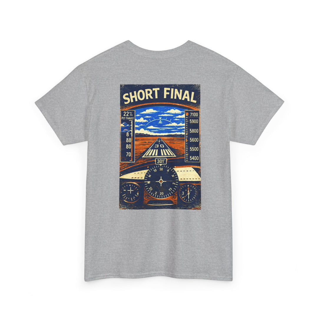 Short Final Aviation Graphic T-Shirt