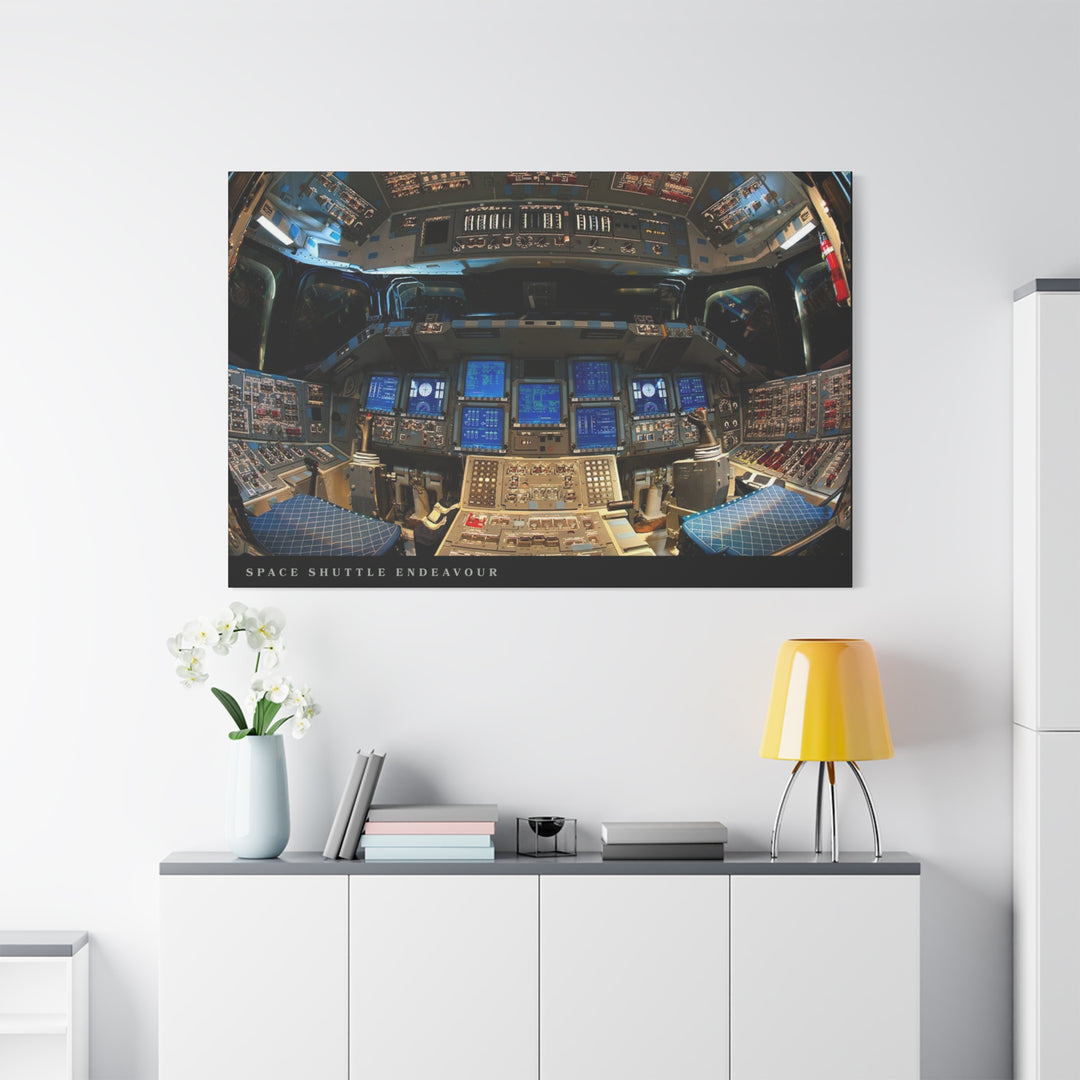 Space Shuttle Cockpit Canvas Print