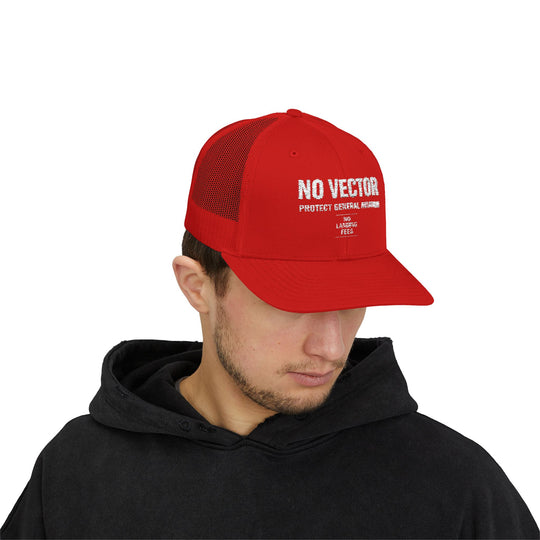 No Vector Snapback Trucker Cap