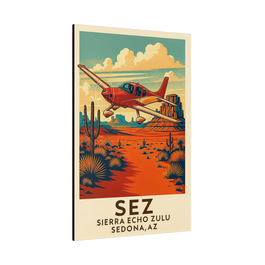 Sedona Desert SEZ – Aviation Canvas Wall Art | Pilot & Airport Artwork