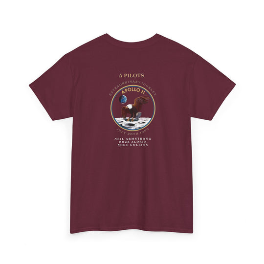 Apollo 11 Moon Mission Aviation Graphic T-Shirt – July 20, 1969
