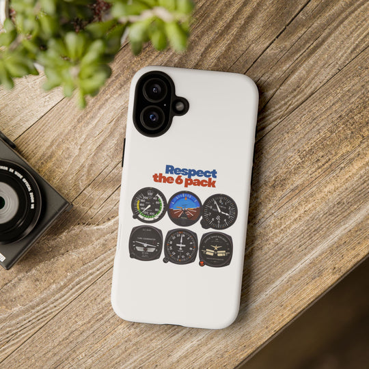 Respect Aviation Phone Case — Pilot Instrument Panel Design